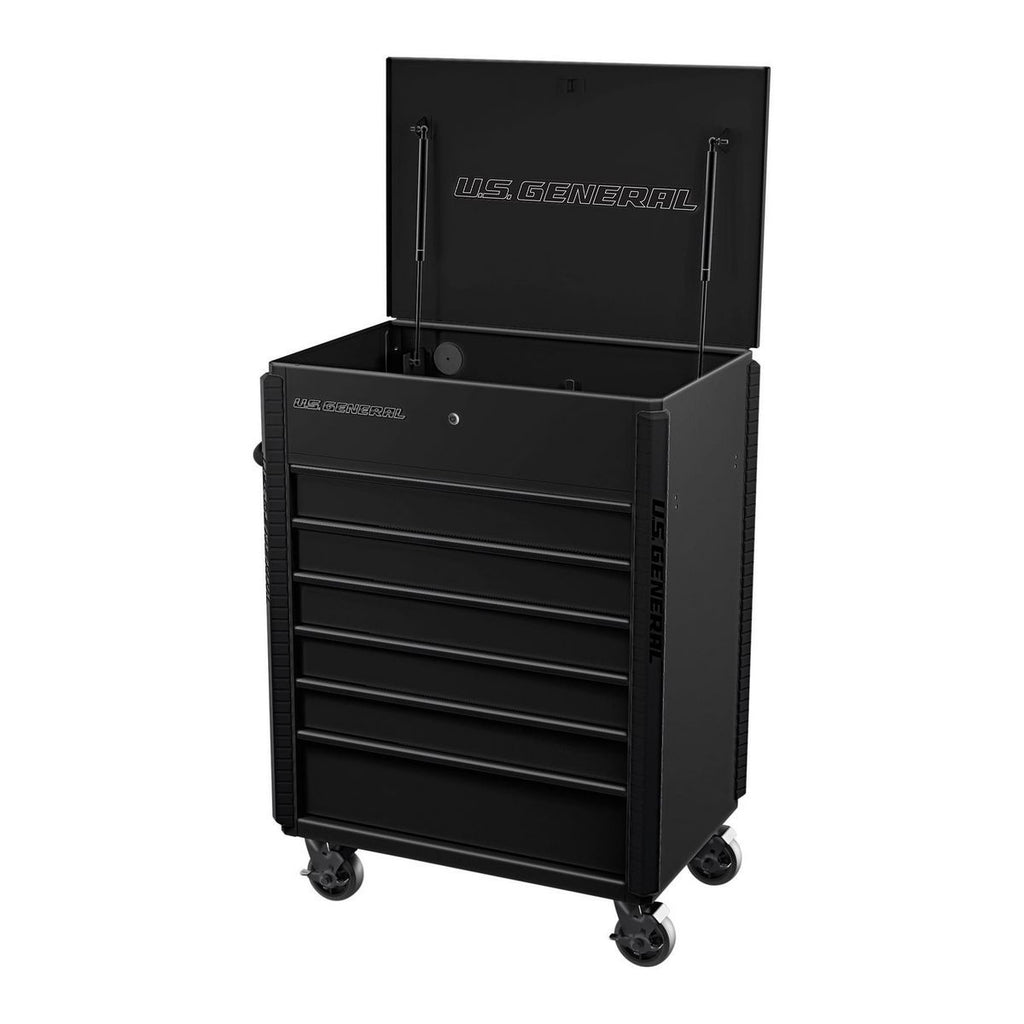 6 Drawer Slate Gray Service Cart N33565