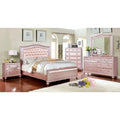 Rose Gold Twin Size Bed 6pc Set Dresser Mirror Nightstand Chest T6093
