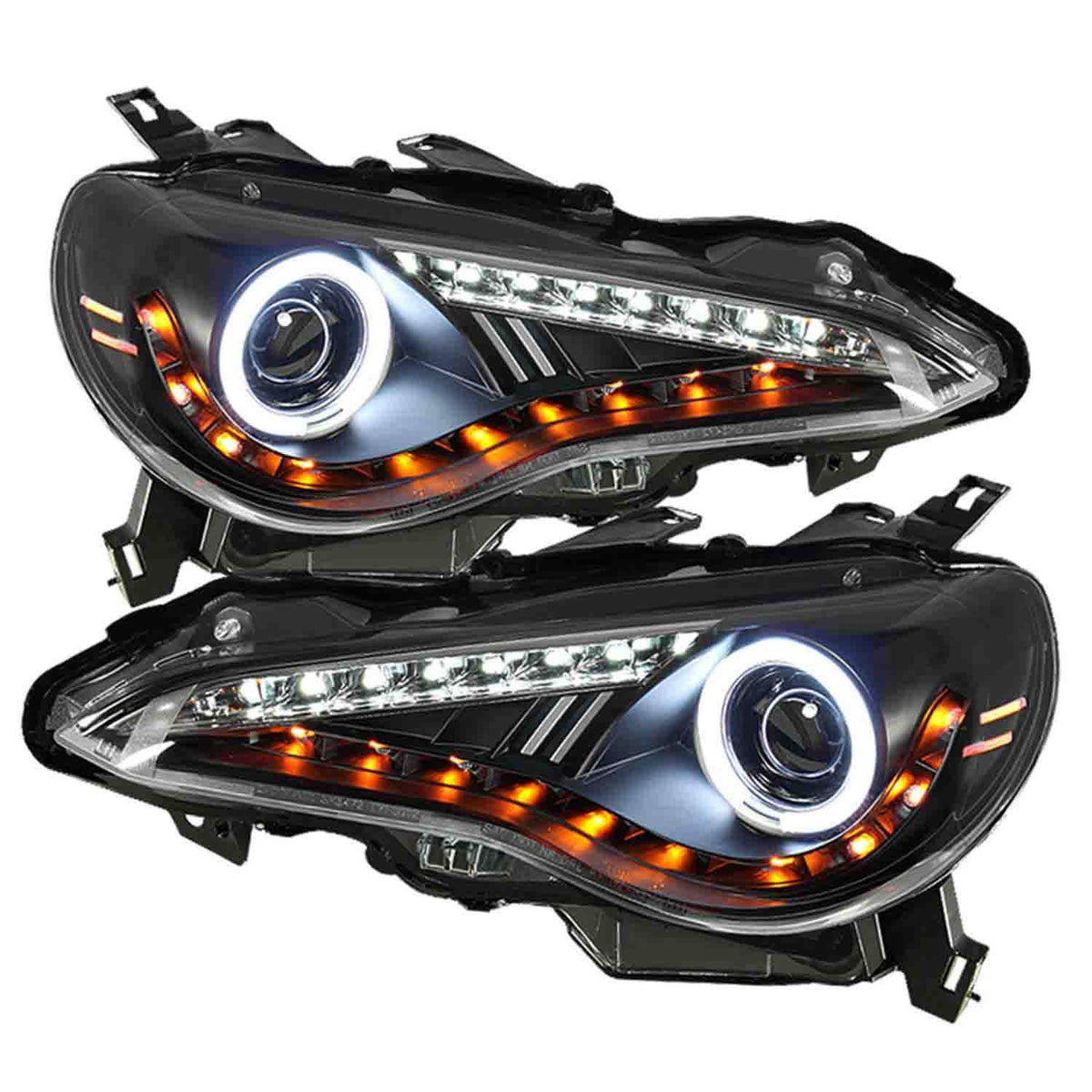 Black LED Projector Headlights N769