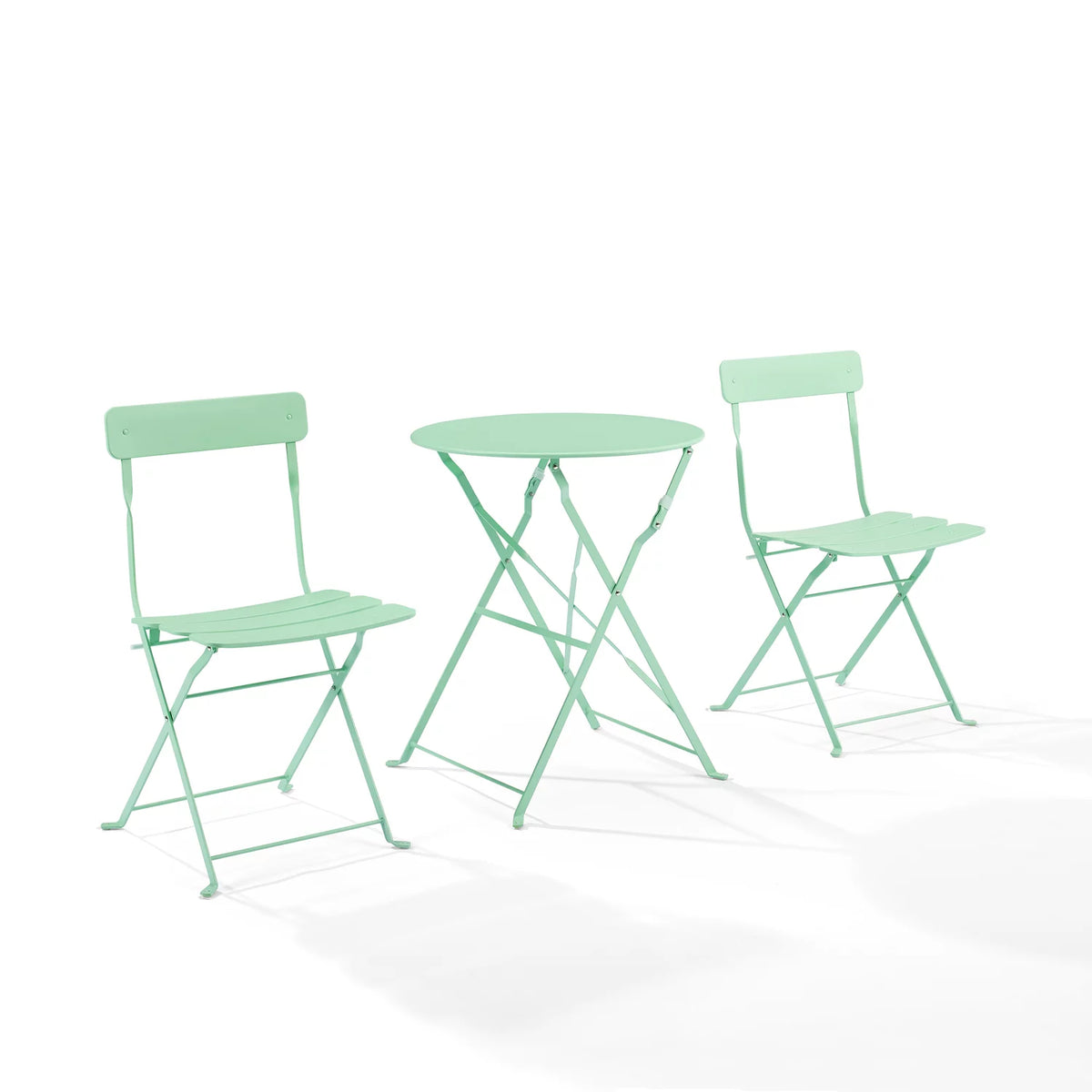 3-piece Mint Green Outdoor Metal Bistro Set X4917