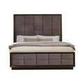 Queen Size Gray Upholstery Bed V452185
