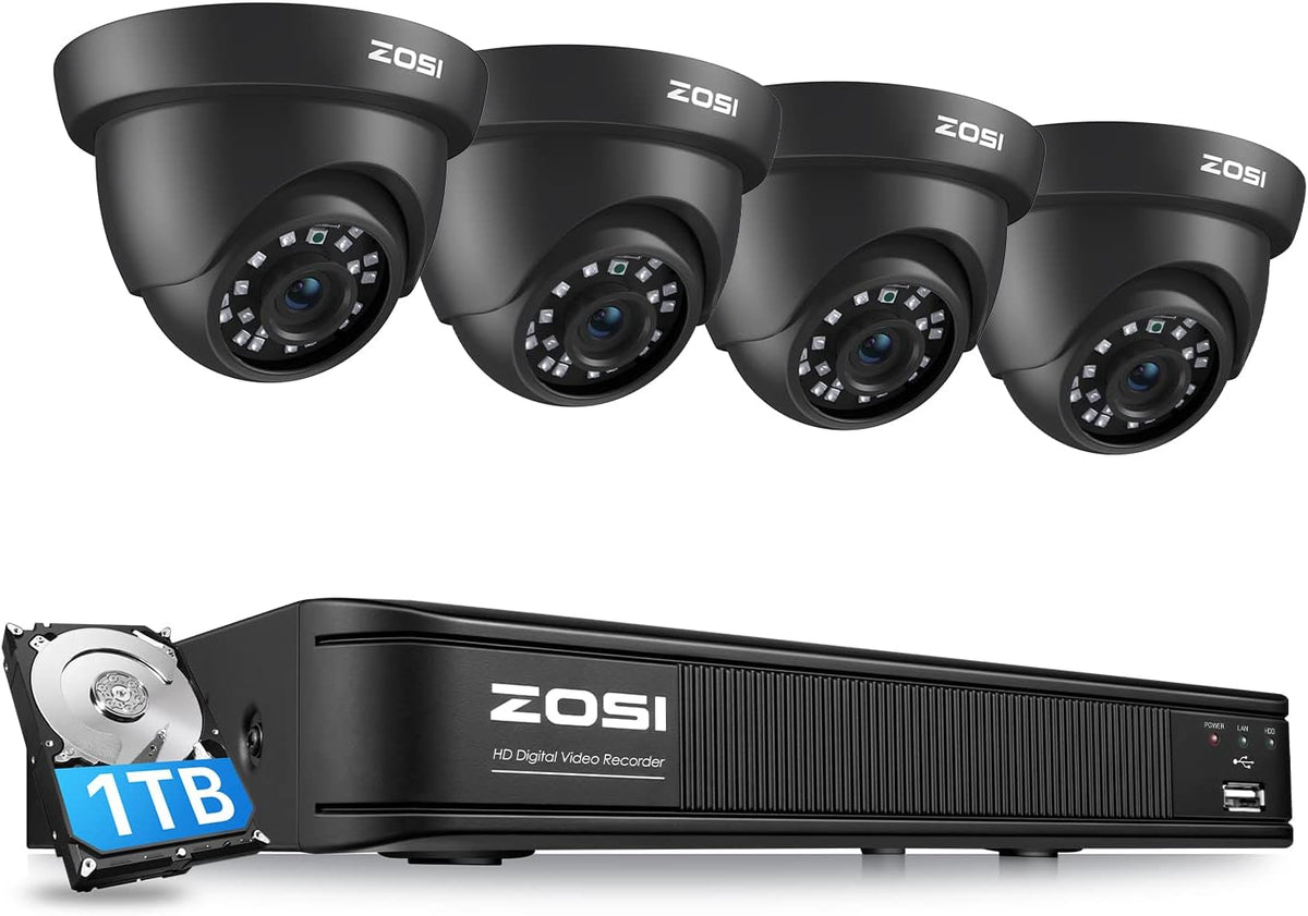 4K 8MP 4 Channel CCTV DVR and 4 x 4K Dome Camera Security Camera System F7404