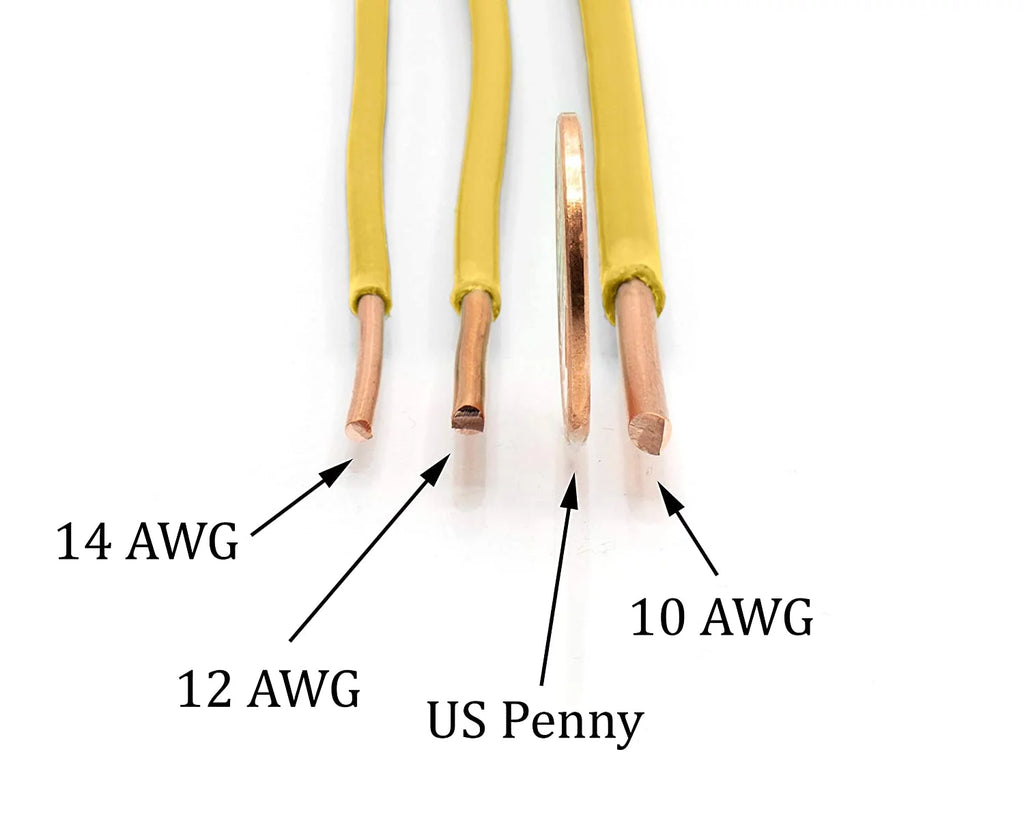 75 Feet Insulated Solid Copper THHN THWN Wire 12 AWG Yellow U14522