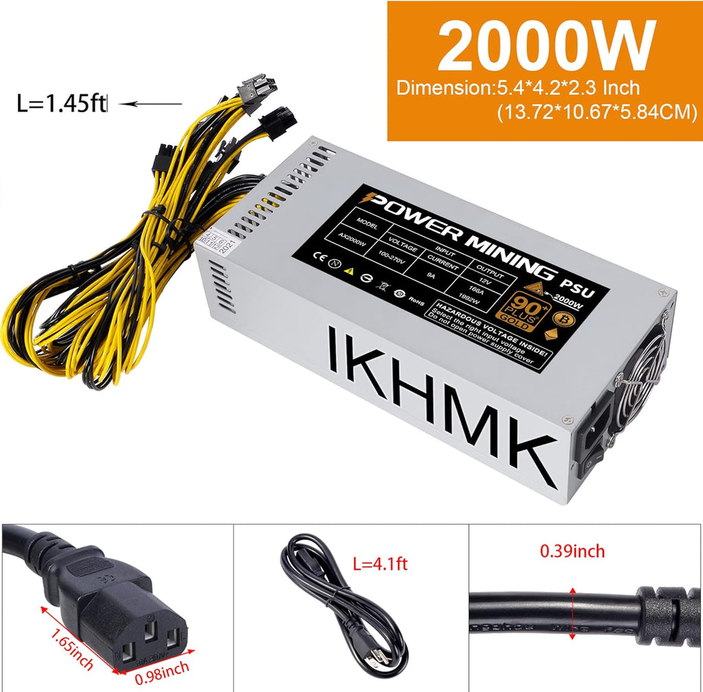 2000W 2U Mining Power Supply Q798209