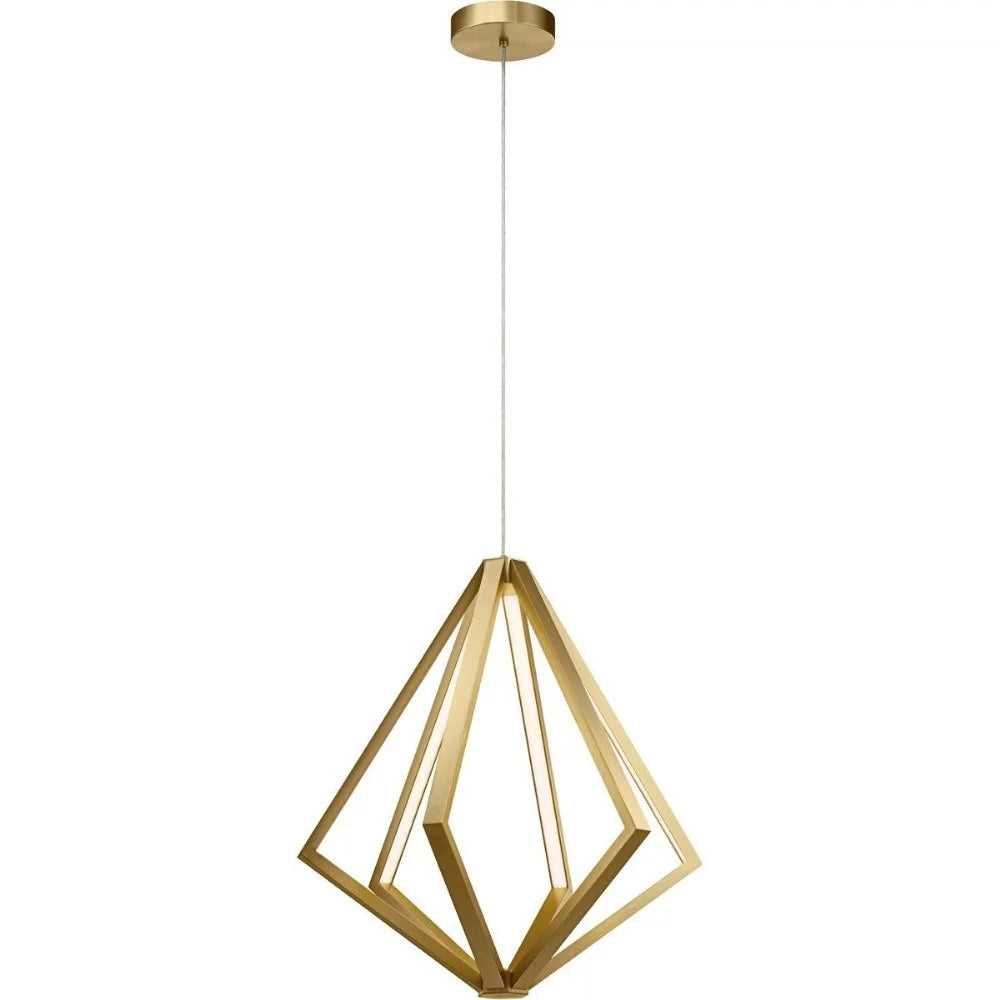 27.25 Inch 6 Led Chandelier Champagne Gold M20775