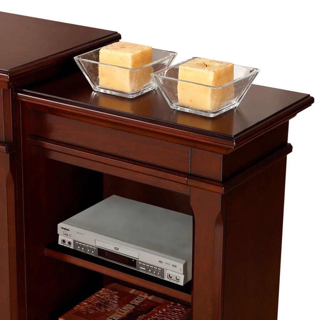 Ventless Fireplace Insert with Mantel and Shelves Q799102