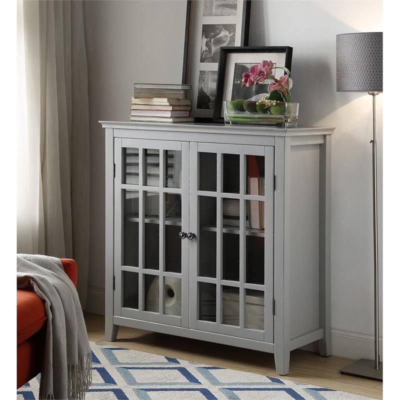 Double Door Cabinet in Gray Q172