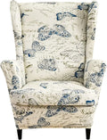 2-Piece Stretch Wingback Chair Slipcovers F4660