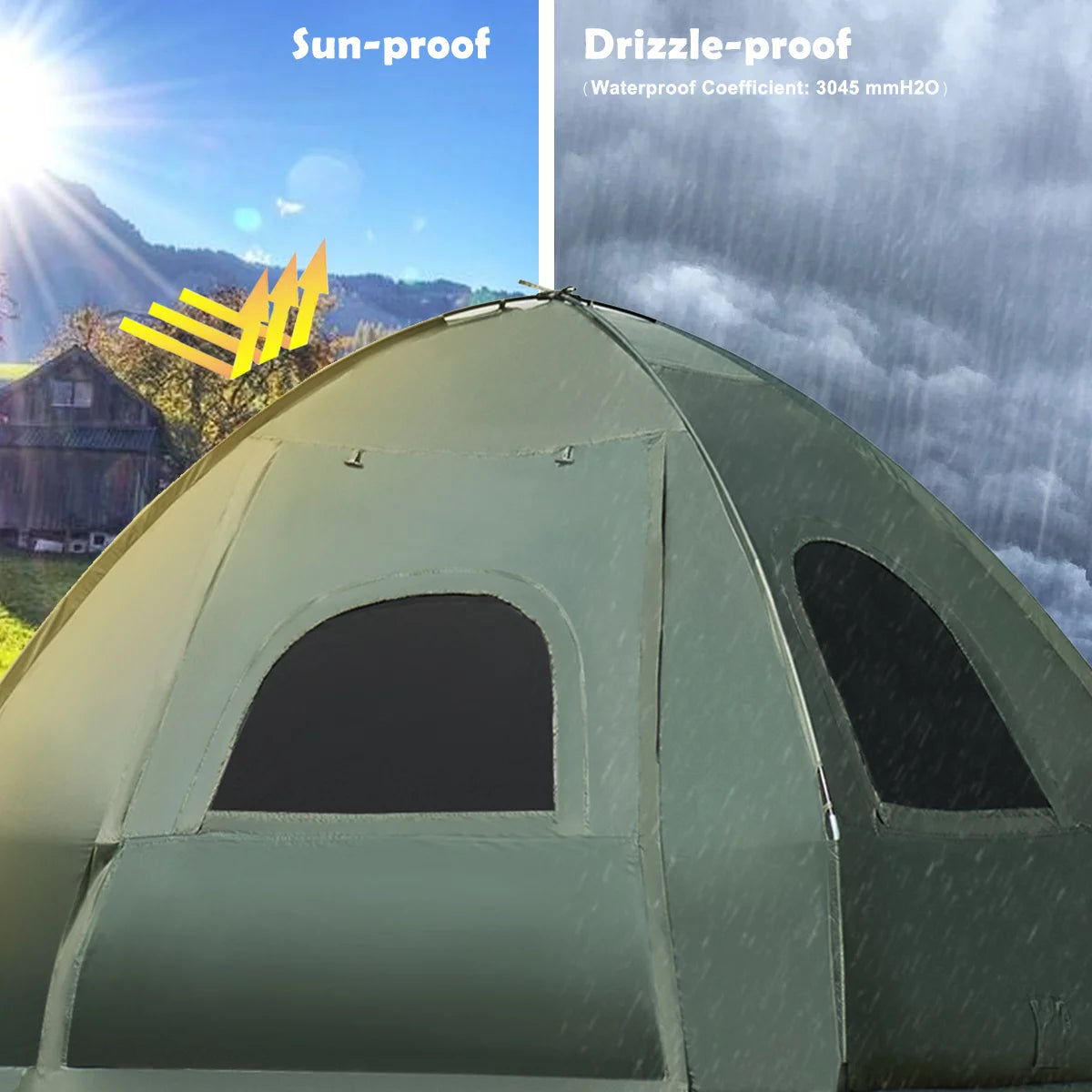 Folding Camping Tent Cot with Sleeping Bag & Air Mattress A178