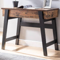 Lift-Top Desk in Distressed Wood and Black M453