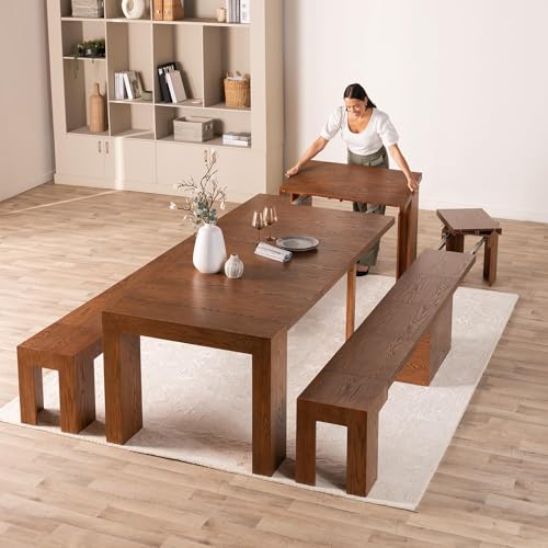 Extendable Solid Wood Dining Table A417757