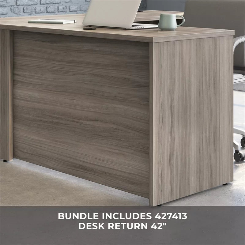 72"x24" Engineered Wood Desk with Return T61032