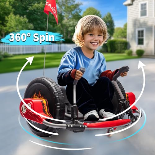 Red 12V Electric Drifting Go Kart with 16-Inch Big Wheel L853