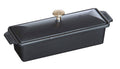 Black 12 x 4 1/4 inch Terrine Q591264