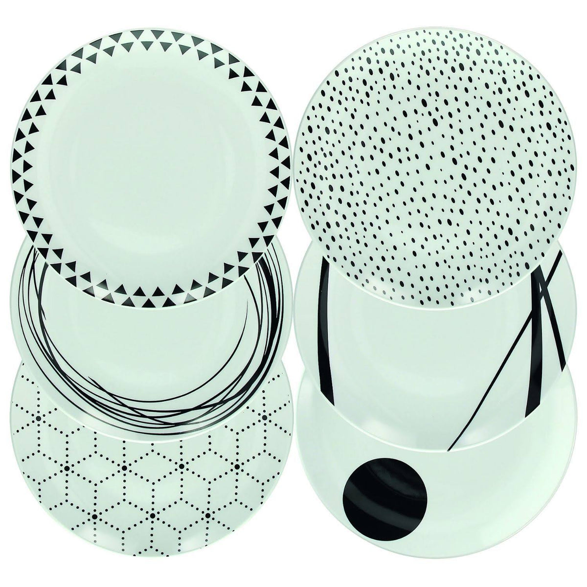 18 PC Black Ceramic Table Set R47428