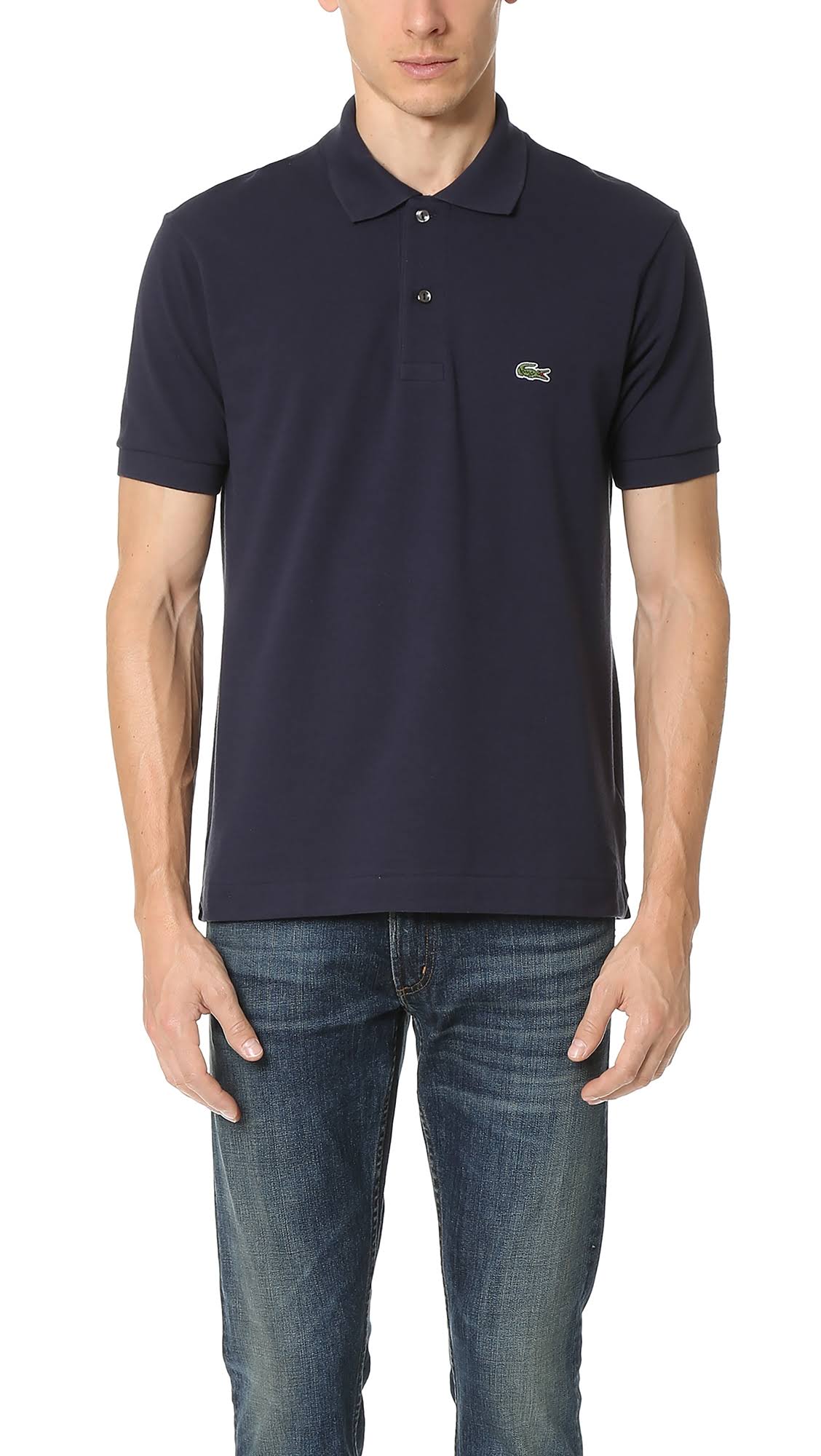 Short Sleeve Classic Pique Polo Navy Blue F33943