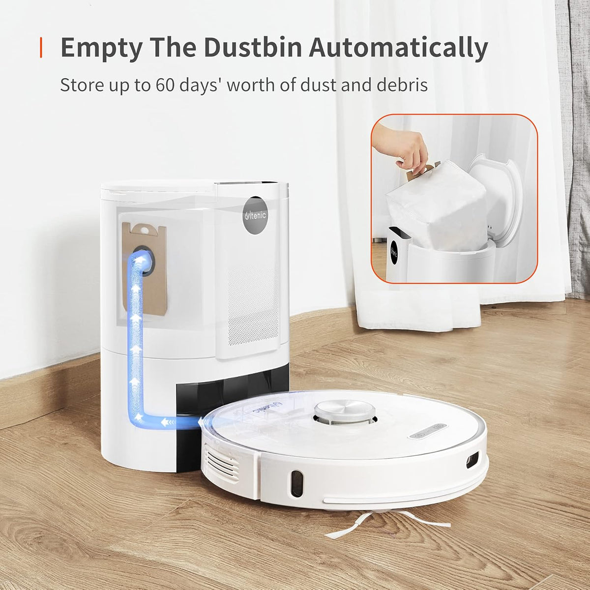 Robot Vacuum and Mop Combo Self Emptying 3000Pa Q299643