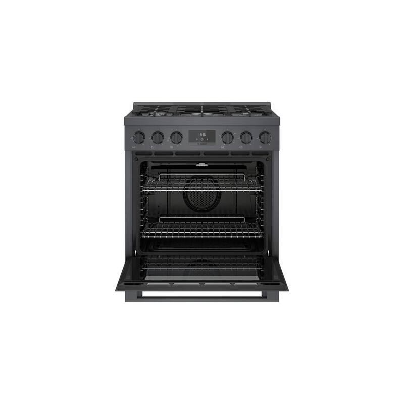 30 in. 3.7 cu. ft. Gas Range with 5-Burners in Black Stainless Steel Z67430