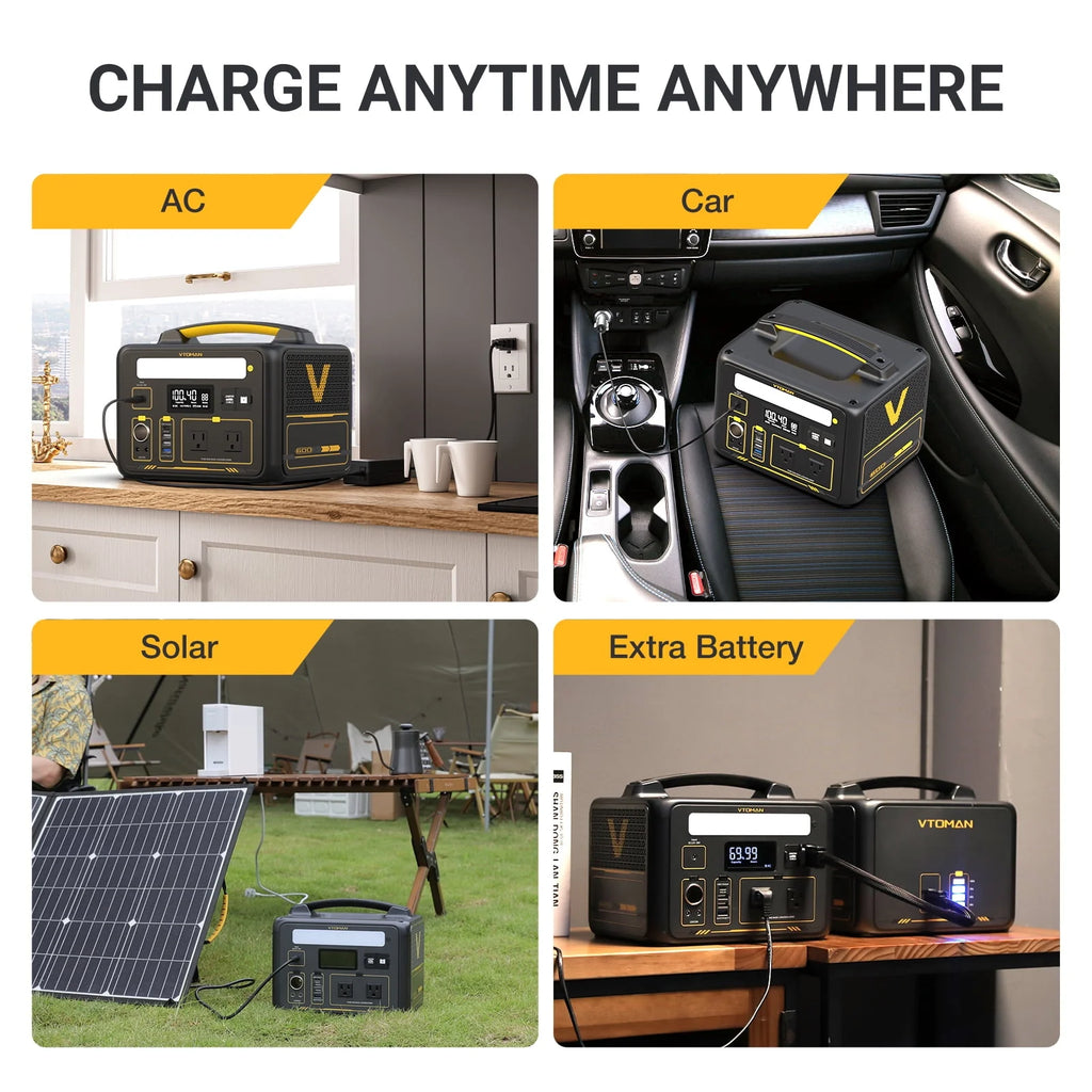Portable Power Station 600W 299Wh LFP Solar Generator J406784