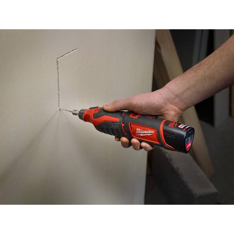 12V Cordless Rotary Tool with 3/8 in. Crown Stapler and 6.0 Ah Battery Pack H71210