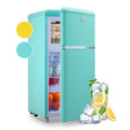 3.5 Cu.ft Blue Mini Fridge with Freezer Y42590