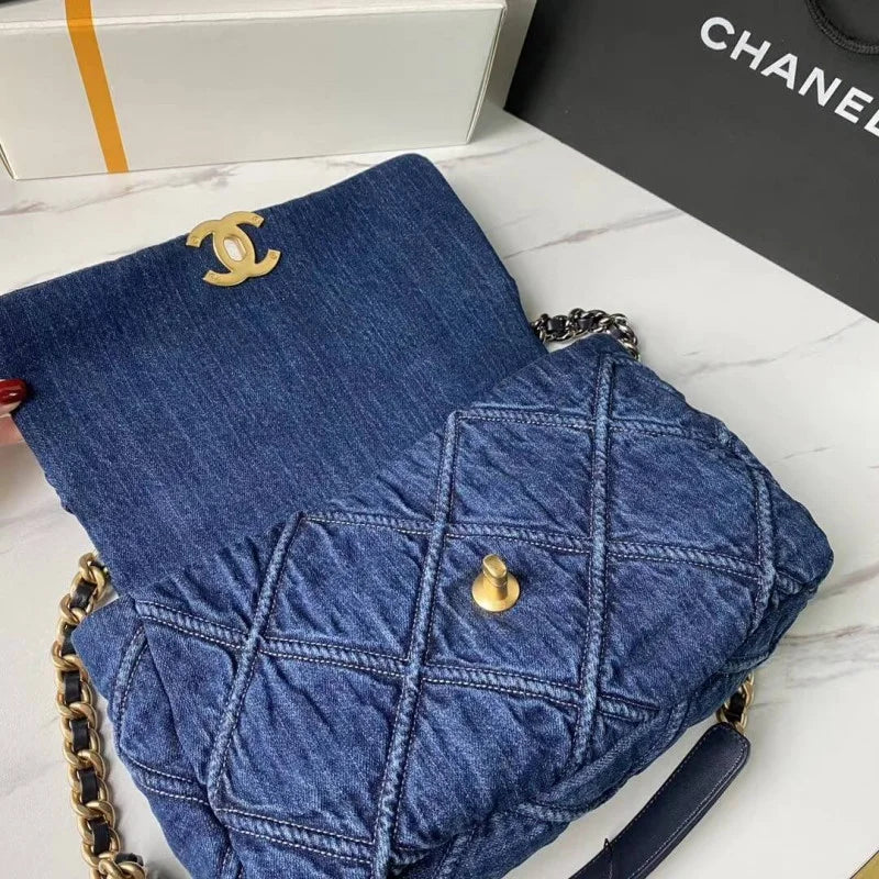 Denim Flap Bag D111