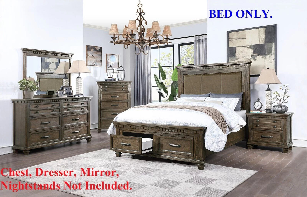 Queen Size Bed with Storage Drawers N3406