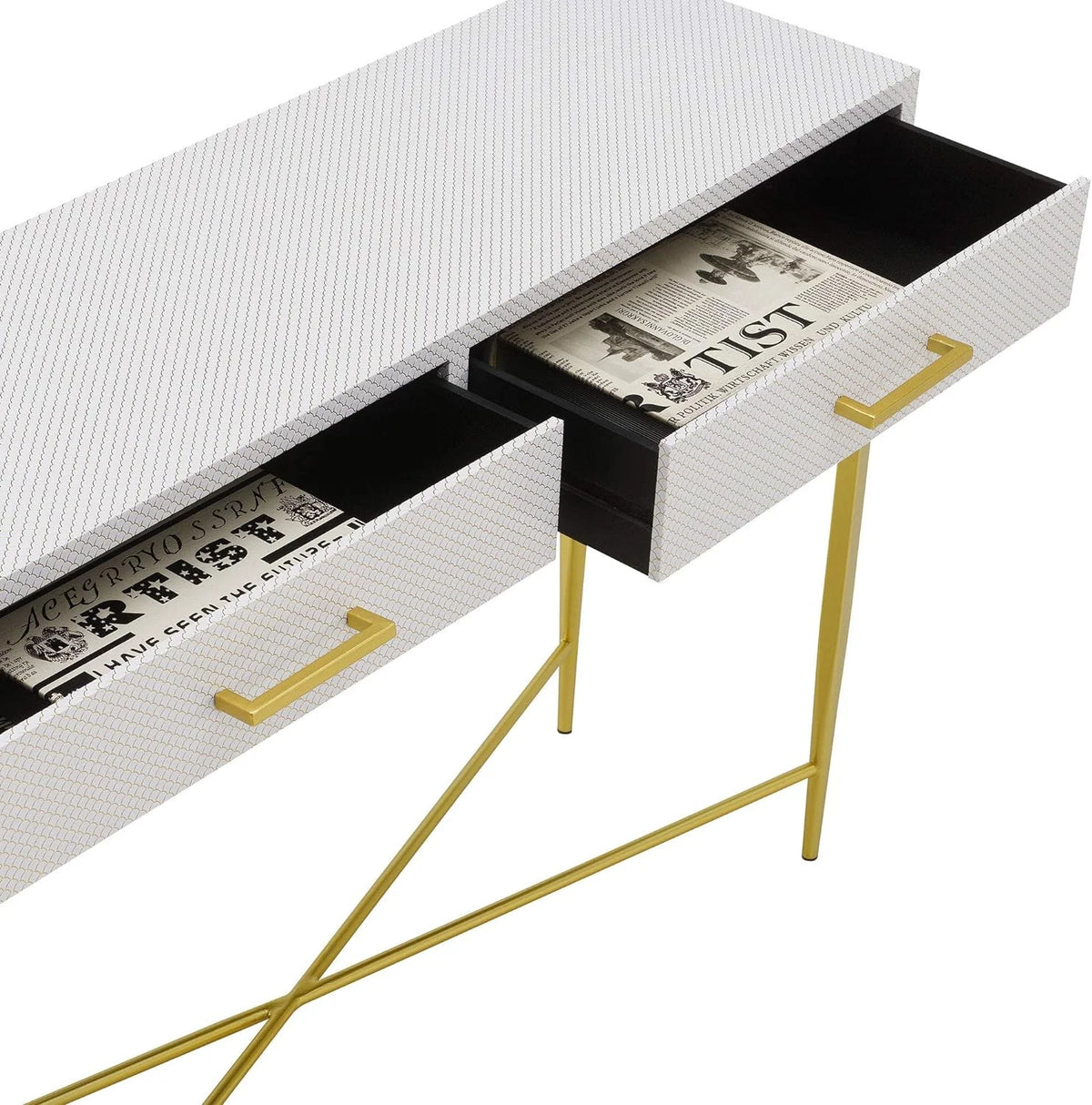 White Console Table F5356