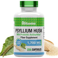 Psyllium Husk Capsules 1700 MG 250 Capsules with Probiotic Acidophilus Fiber Supplement D453217