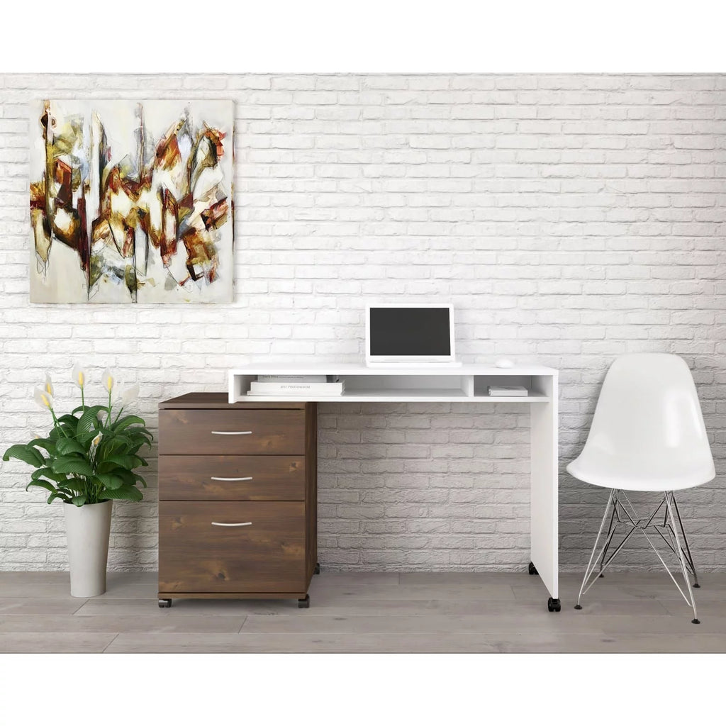2 Piece Home Office Set White and Black M363767