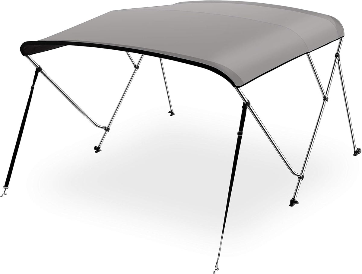 Waterproof 54-60 W 3 Bow Boat Bimini Top Canvas Sun Shade with Storage Boot M852