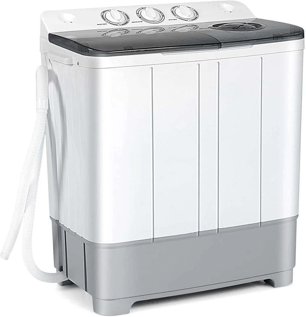 Portable Twin Tub Washing Machine 13.2lbs Grey F695766
