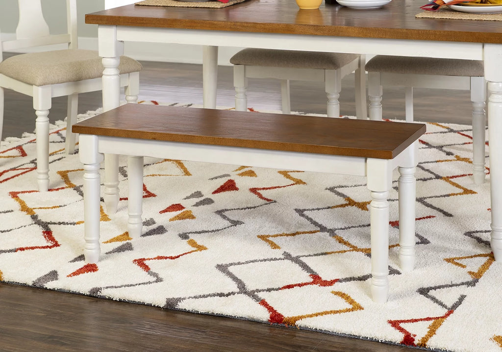 Vanilla White Dining Bench Q90295