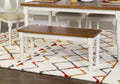 Vanilla White Dining Bench Q90295