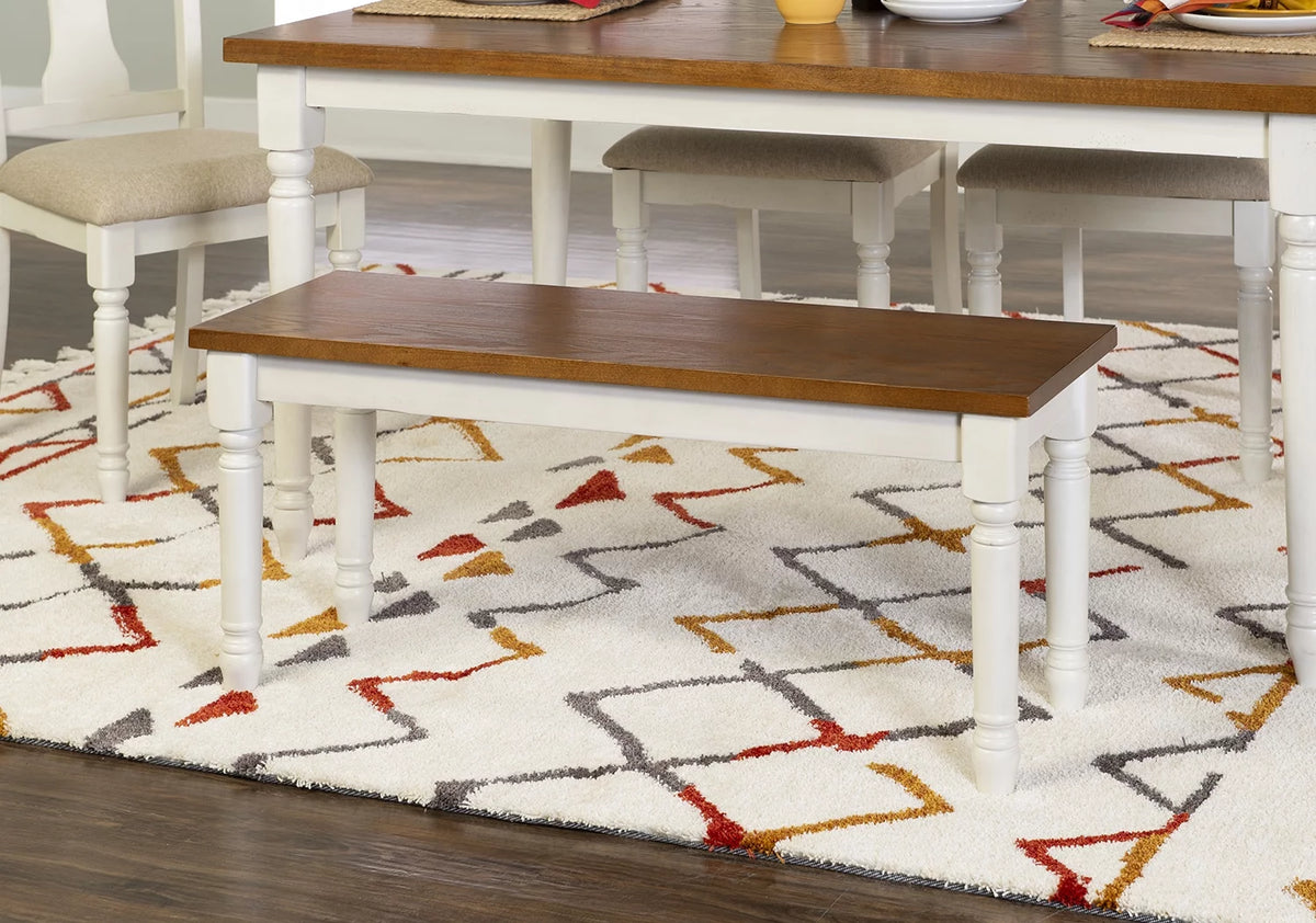 Vanilla White Dining Bench Q90295