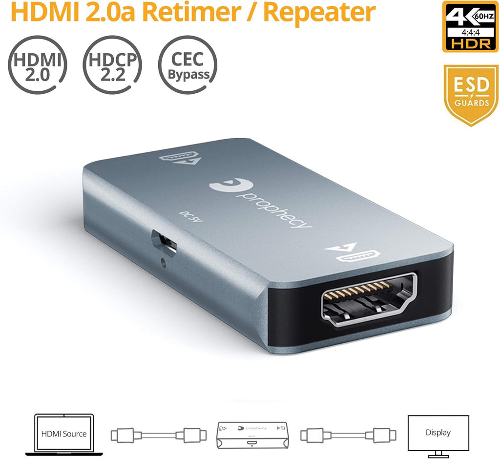 4K HDMI 2.0 Repeater with Retimer O884