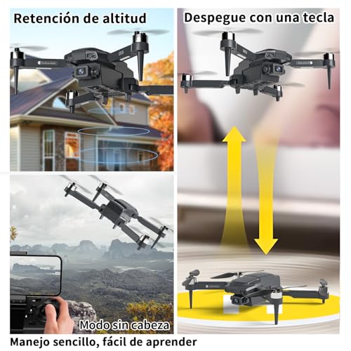 Mini Drone with Camera, FPV RC Quadcopter, Foldable Drone with Carry Case W643