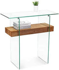 Narrow Glass Console Table D68630