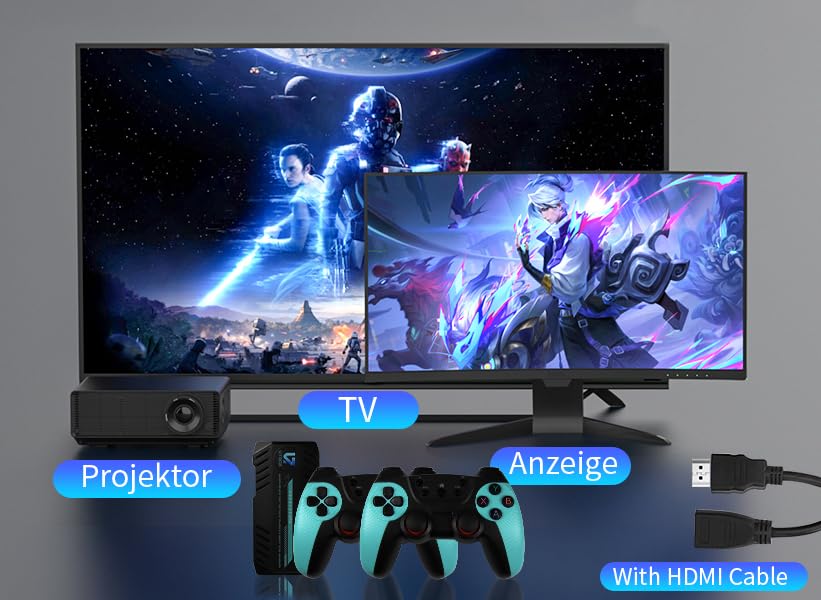 Retro Game Console Stick with 2.4G Wireless Controllers F5240