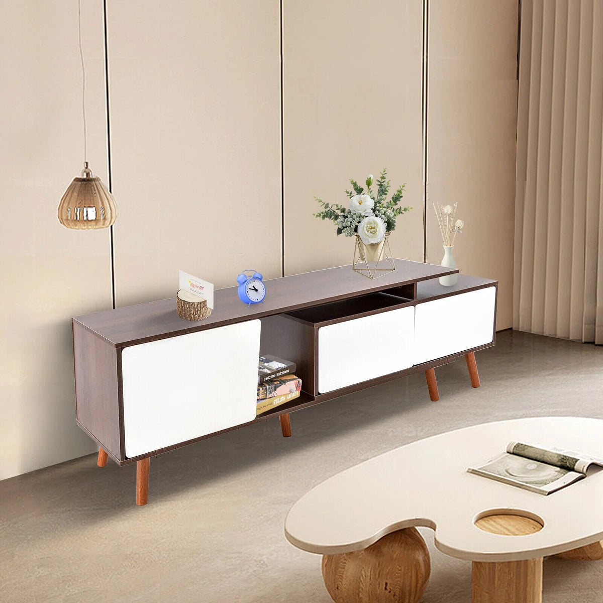 3 Doors MDF Storage Cabinet P2943
