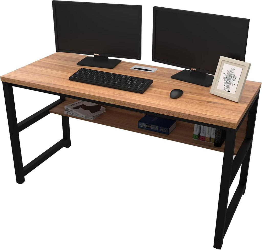 Computer Desk with Bookshelf 47 Pink G615271