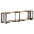 Solid Mango Wood TV Stand with Storage Shelf A7341