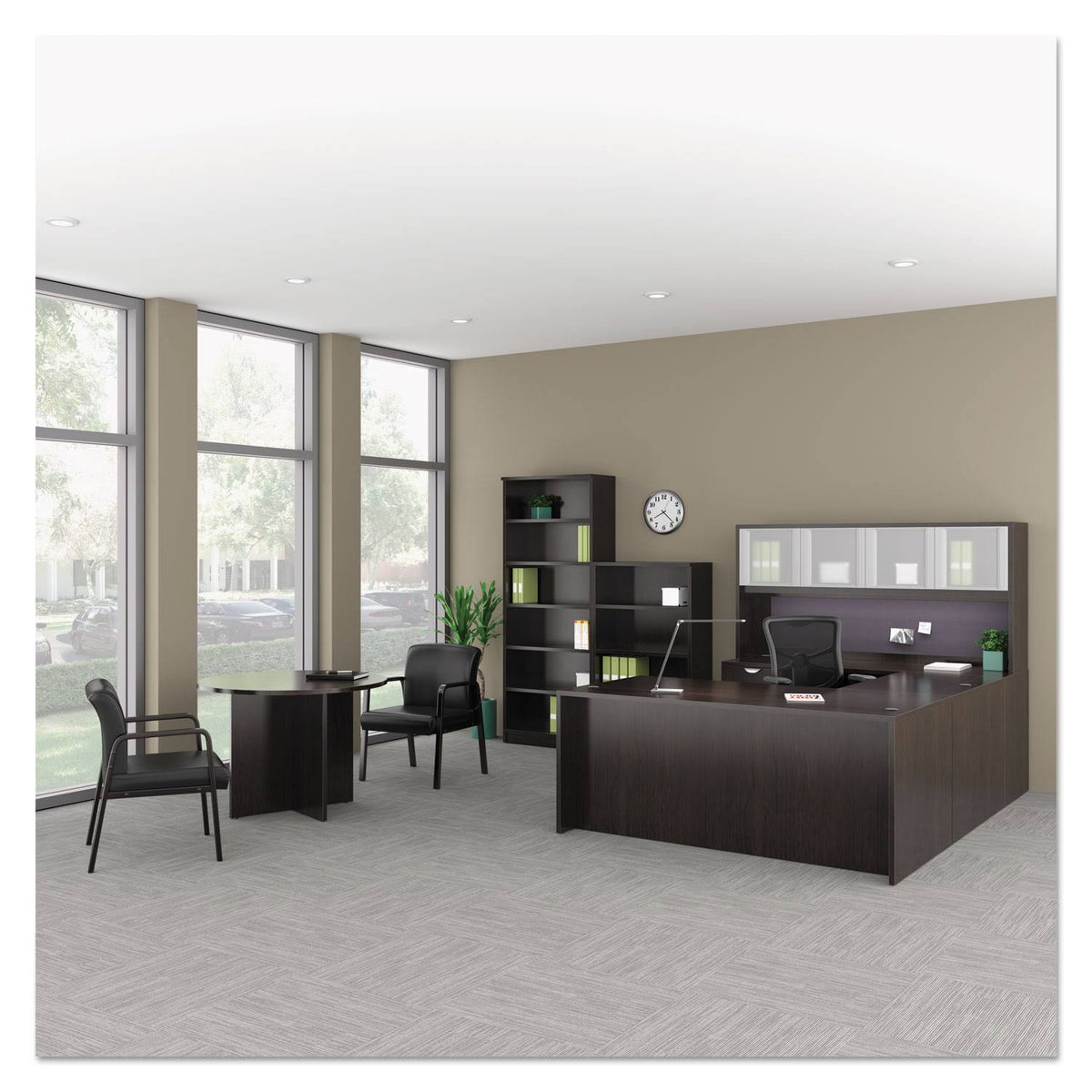 Six-Shelf Espresso Bookcase T370438