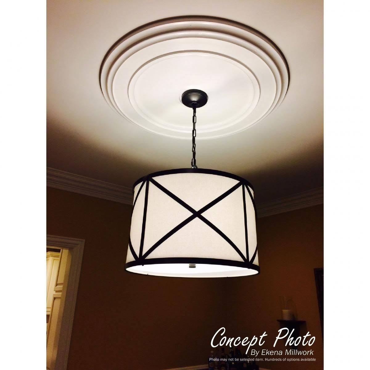 Hand-Painted Black Pearl Ceiling Medallion Y14137