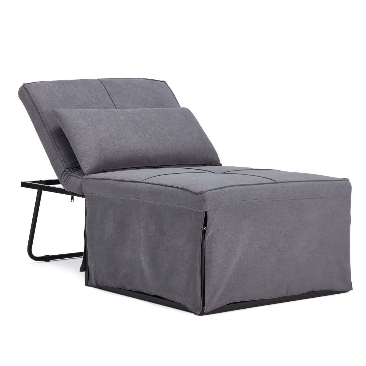 Gray Folding Single Sofa Bed Y5431