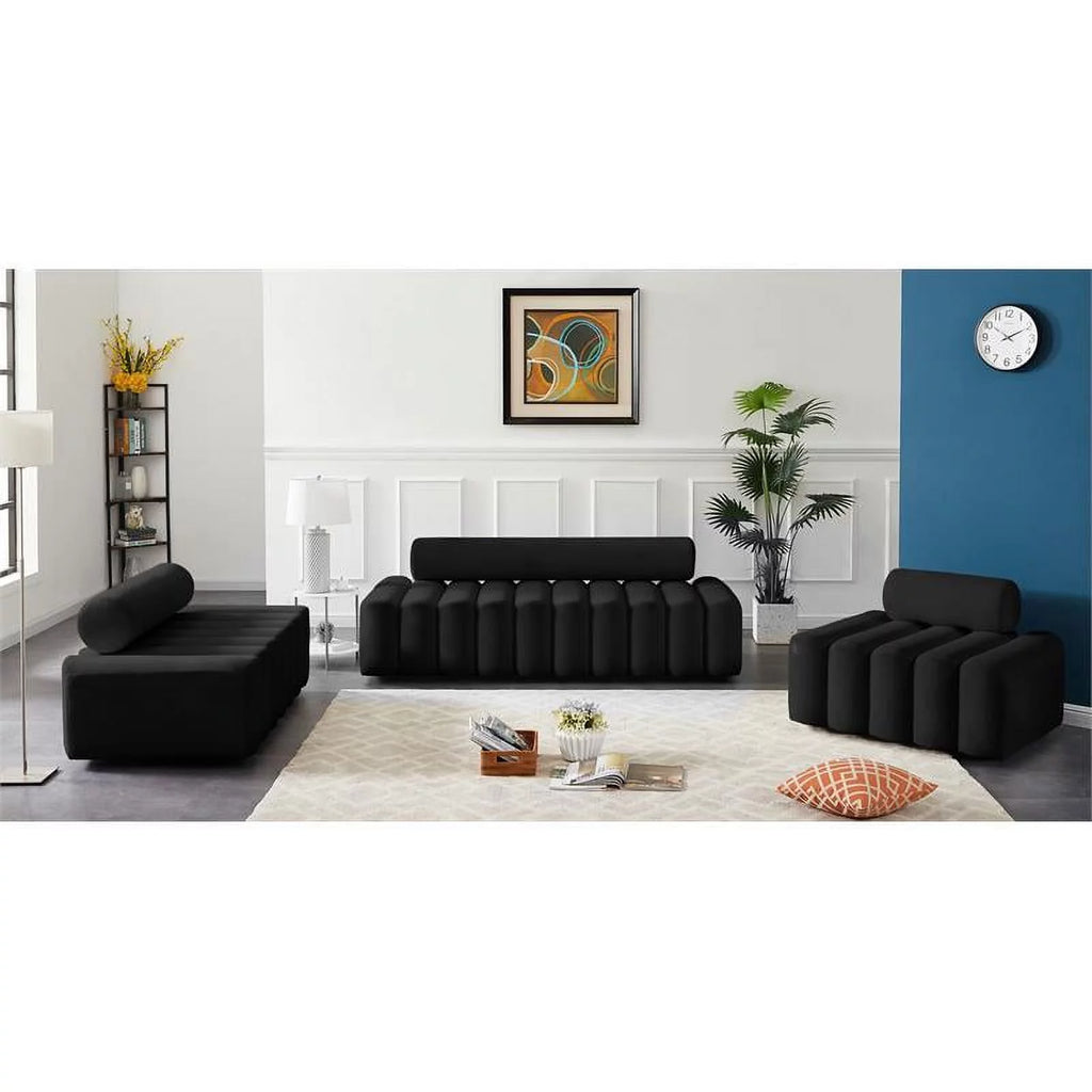 Black Velvet Chair H4118