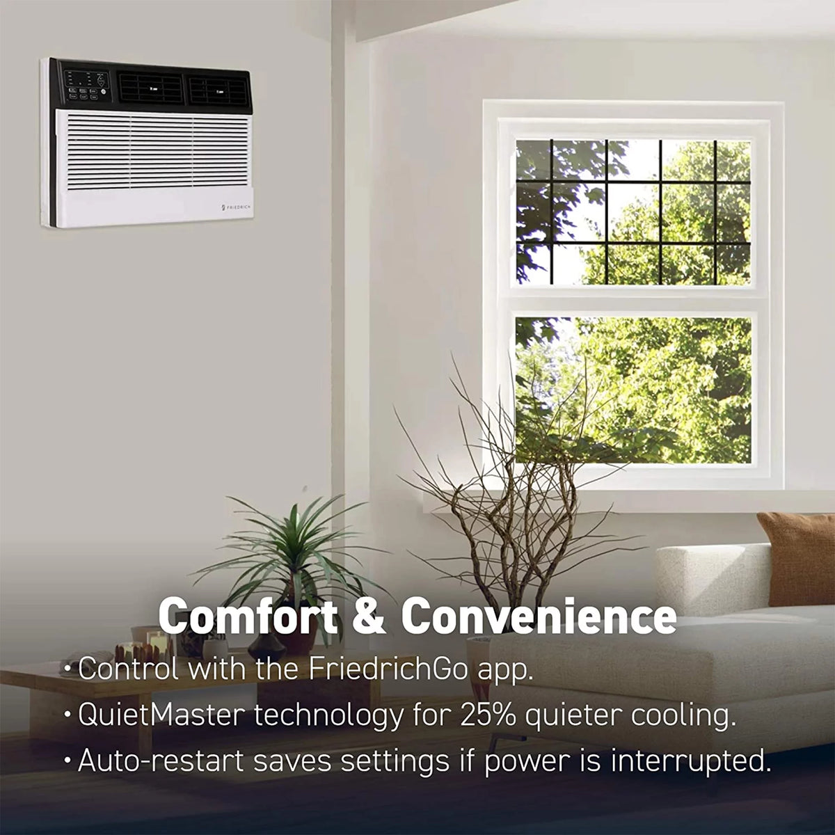 Wi-Fi Controlled White Window Air Conditioner W243