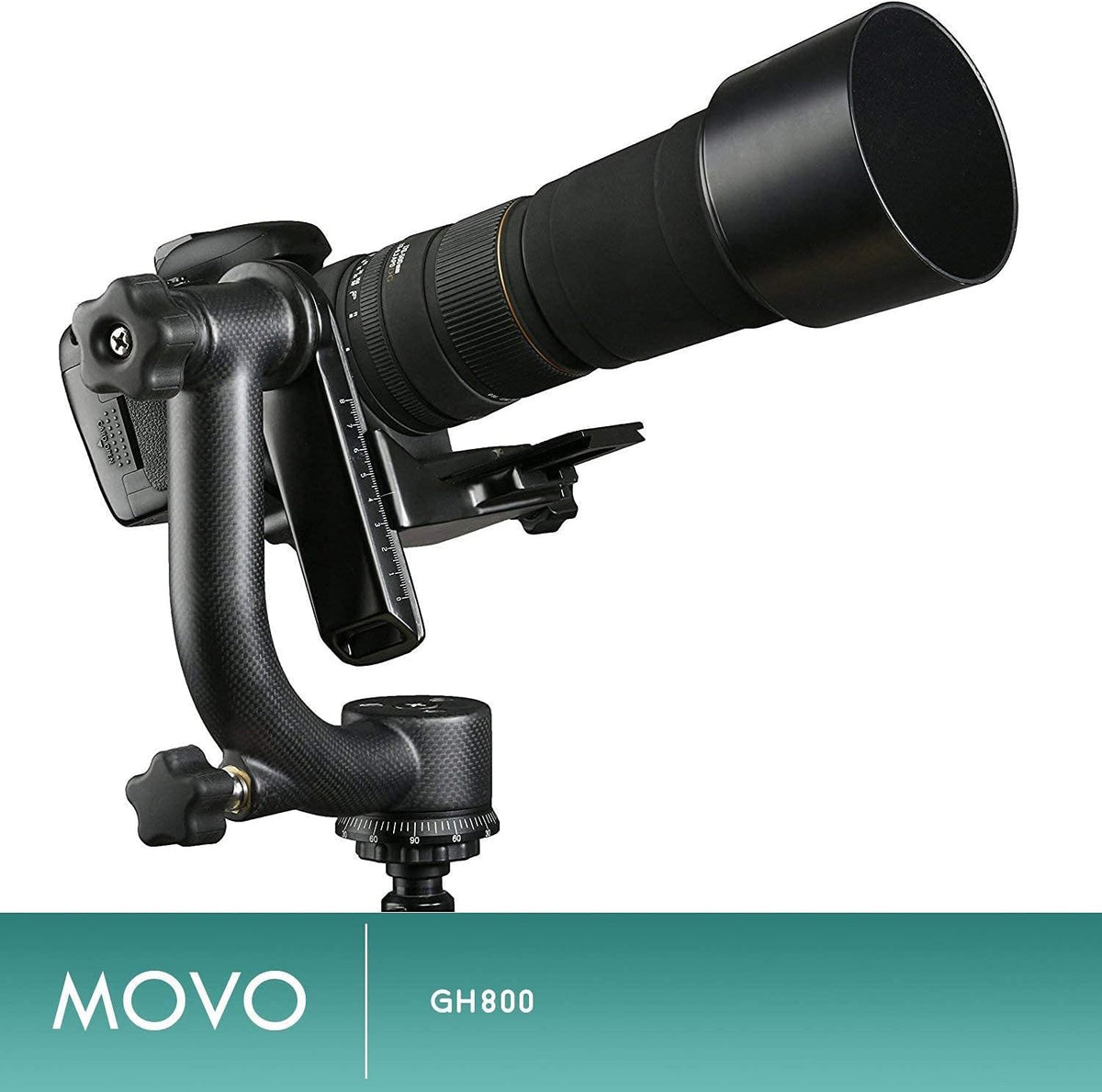 Carbon Fiber Gimbal Tripod Head with Arca-Swiss Quick-Release Plates O6026