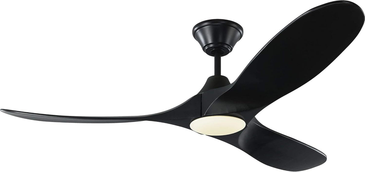 Brushed Steel 60 Ceiling Fan with LED Light and Remote Control R525