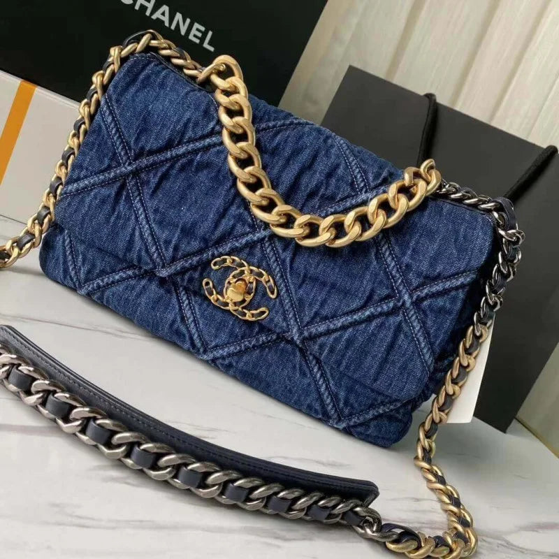 Denim Flap Bag D111